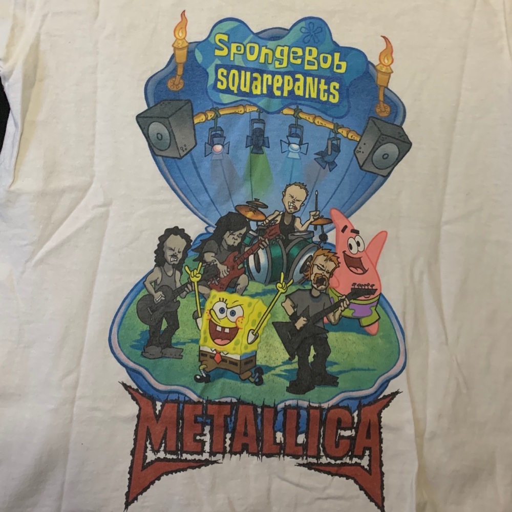 Spongebob & Metallica Nickelodeon Tshirt